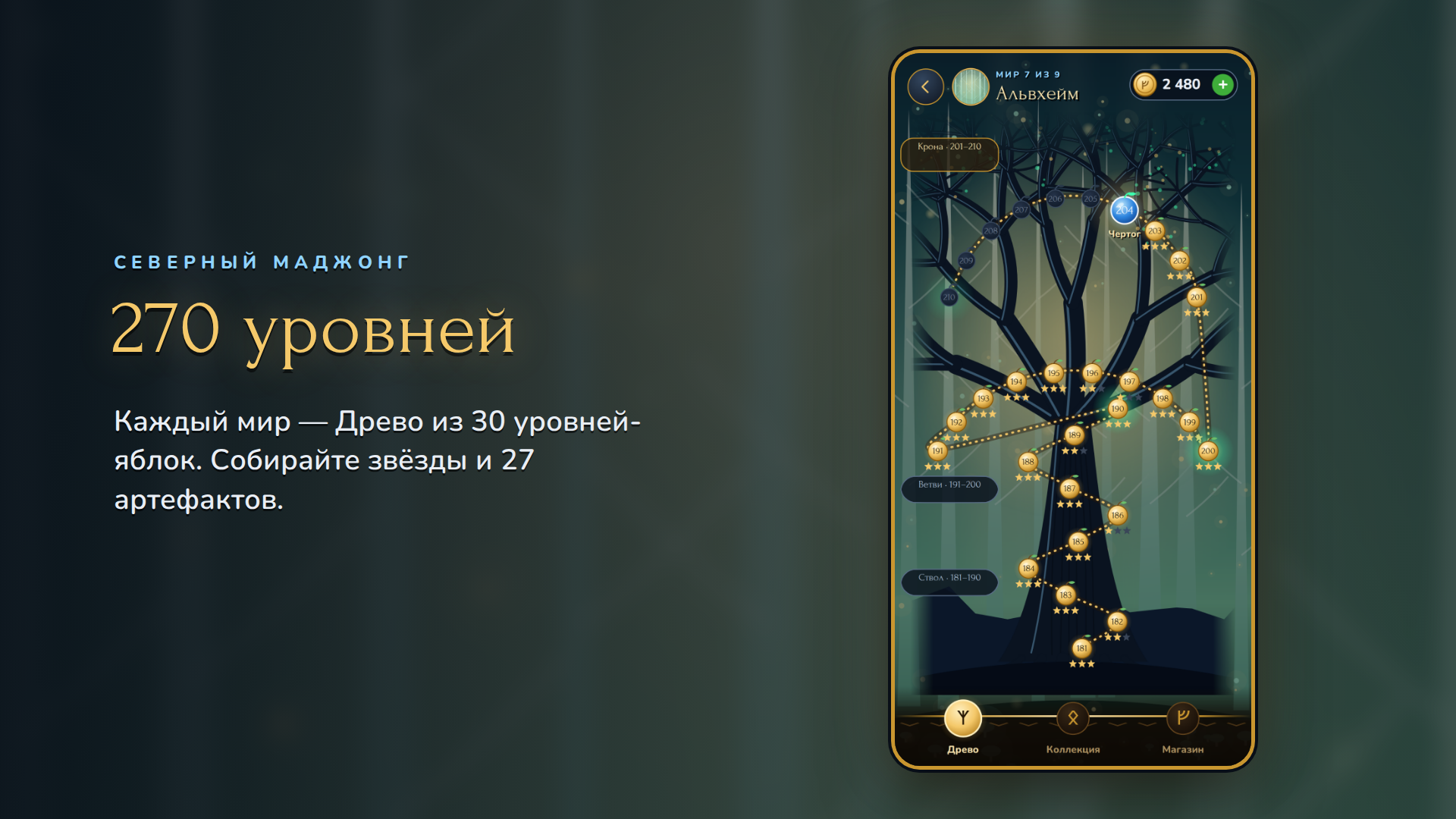 270 уровней и 48 раскладок